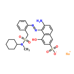 Molecular structure of C24H27N4NaO6S2