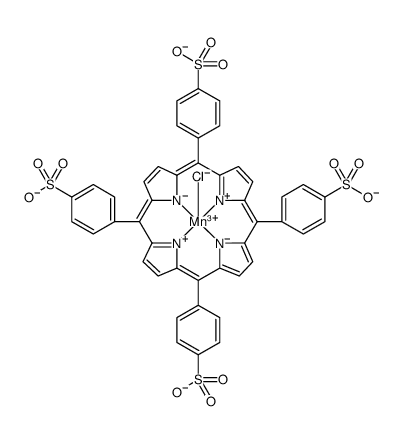 Molecular structure of C44H24ClMnN4O12S4---