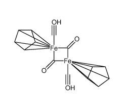 Molecular structure of C14H12Fe2O4
