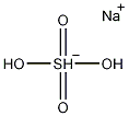 Molecular structure of H3NaO4S