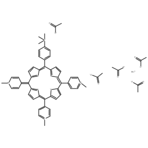 Molecular structure of C57H57MnN8O10