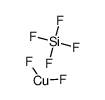 Molecular structure of CuF6Si