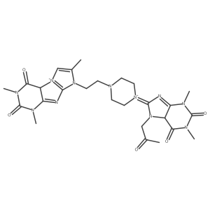 Molecular structure of C26H35N11O5+2