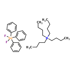 Molecular structure of C34H51F2NSn