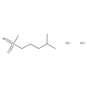 Molecular structure of C6H18Cl2N2OS