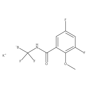 Molecular structure of C9H6BF4KNO2