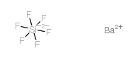 Molecular structure of BaF6Si