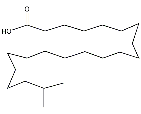 Molecular structure of C22H44O2