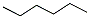 Molecular structure of C6H14