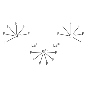Molecular structure of F18La2Si3