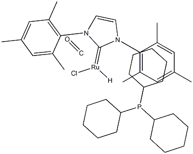 Molecular structure of C40H60ClN2OPRu