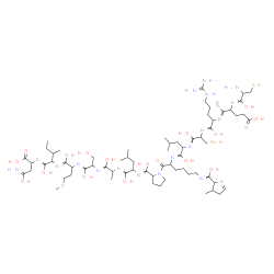 Molecular structure of C67H115N19O19S2Se