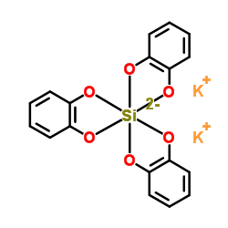 Molecular structure of C18H12K2O6Si