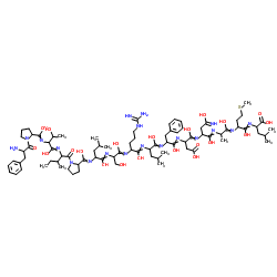 Molecular structure of C990H1529N263O299S7