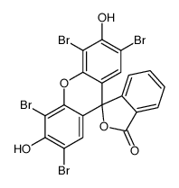 Molecular structure of C20H8Br4O5