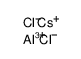 Molecular structure of AlCl4CsH3