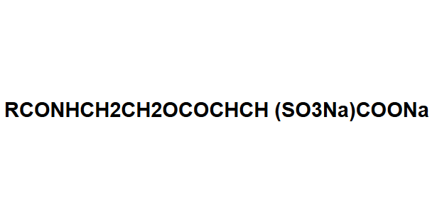 Molecular structure of RCONHCH2CH2OCOCHCH (SO3Na)COONa