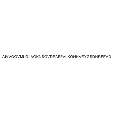 Molecular structure of C203H311N55O60S