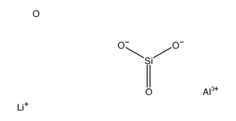 Molecular structure of AlH3LiO6Si2