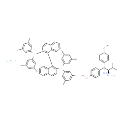 Molecular structure of C71H73ClN2O2P2Ru