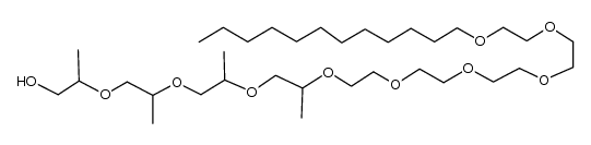 Molecular structure of C34H70O10
