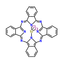 Molecular structure of C32H16Cl2N8Si