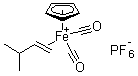 Molecular structure of C12H15FeO2.PF6
