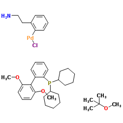 Molecular structure of C39H57ClNO3PPd