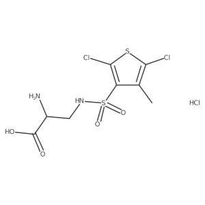 Molecular structure of C8H11Cl3N2O4S2