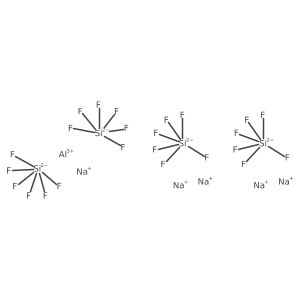 Molecular structure of AlF24Na5Si4