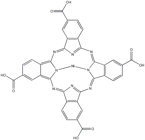 Molecular structure of C36H16N8NiO8