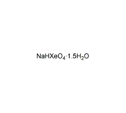 Molecular structure of NaHXeO4•1.5H2O