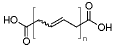Molecular structure of HO2C(CH2CH=CHCH2)nCO2H