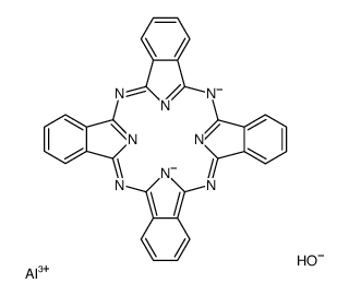 Molecular structure of C32H20AlN8O