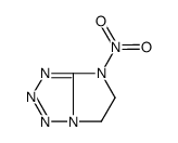 Molecular structure of C3H4N6O2