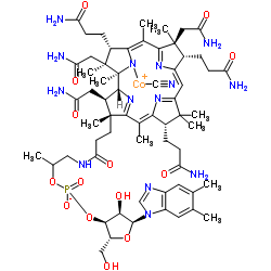 Molecular structure of C63H88CoN14O14P