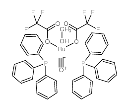 Molecular structure of C42H34F6O6P2Ru