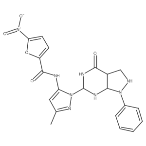 Molecular structure of C20H20N8O5