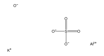 Molecular structure of AlH3KO8S2