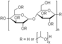 Molecular structure of (C3H7O2)n