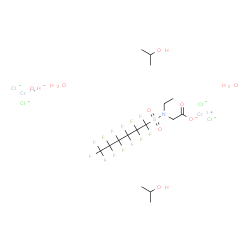 Molecular structure of C16H28Cl4Cr2F13NO9S