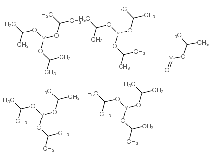 Molecular structure of C39H91O14Y5