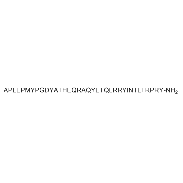 Molecular structure of C195H298N58O57S
