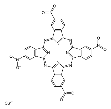 Molecular structure of C32H12CuN12O8