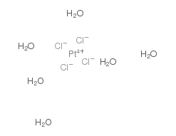 Cl4H12O6Pt 分子结构式