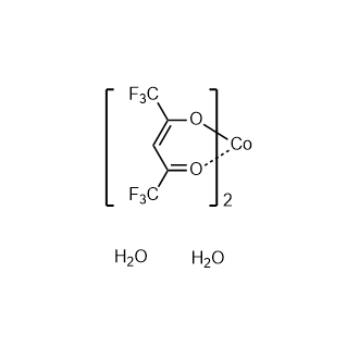 Molecular structure of C5H5CoF6O4