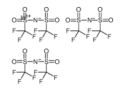 Molecular structure of C6F18InN3O12S6