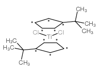 Molecular structure of C18H26Cl2Ti