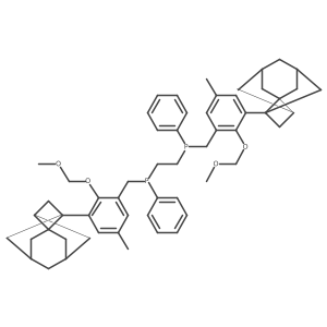 Molecular structure of C56H68O4P2