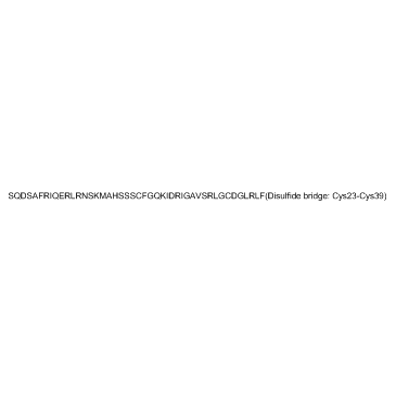 Molecular structure of C213H349N71O65S3